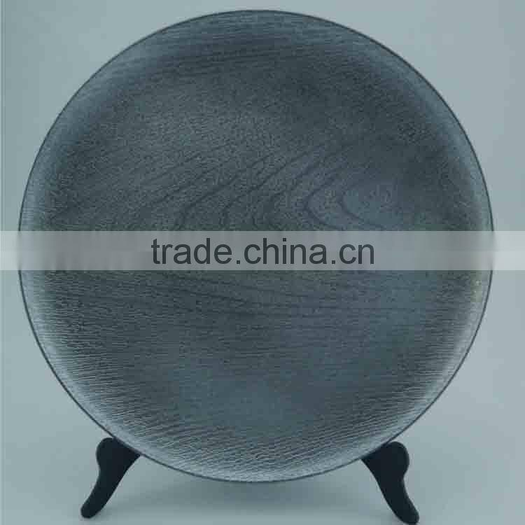 Newest Design Oval Plastic Wedding Cheap Charger Plates Wholesale/plastic blue charger plates