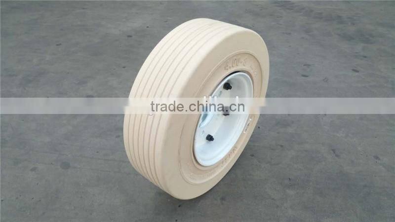 factory price heavy duty trailer parts solid pneumatic tyres 3.60-8 with high performance