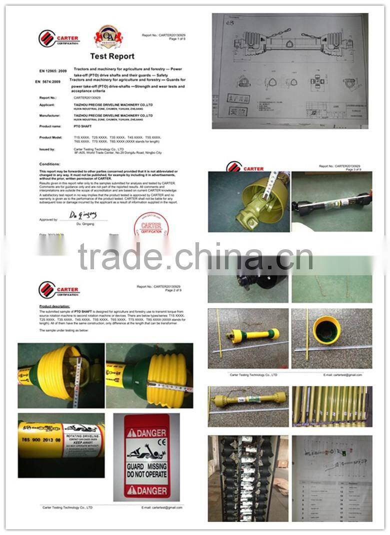 agricultural tools and uses friction clutch cross cardan shaft in farm use