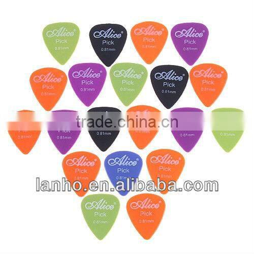 20pcs Alice Smooth Nylon 0.81mm Guitar Picks Plectrums