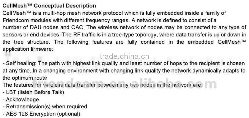 RF AMR mesh module for energy meter