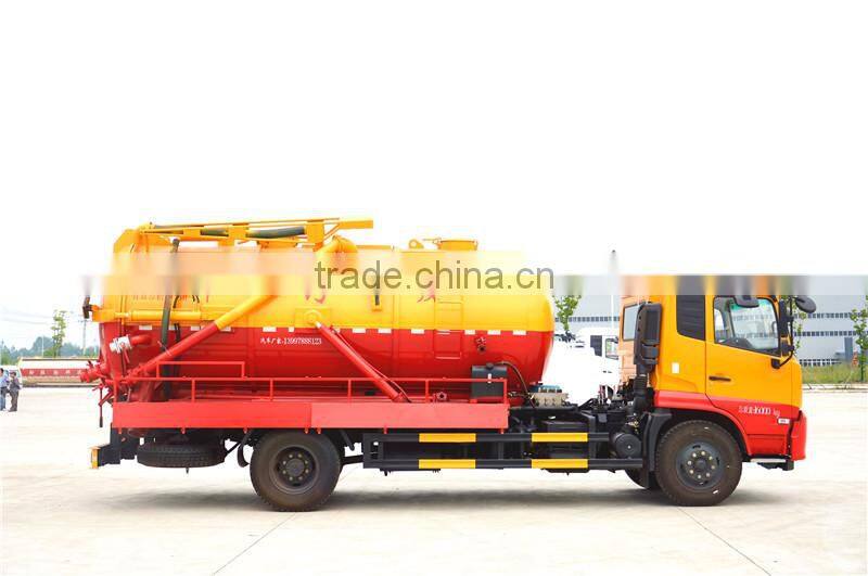 Good discount 11cbm vacuum sewage cleaning truck/sewer cleaning tanker truck