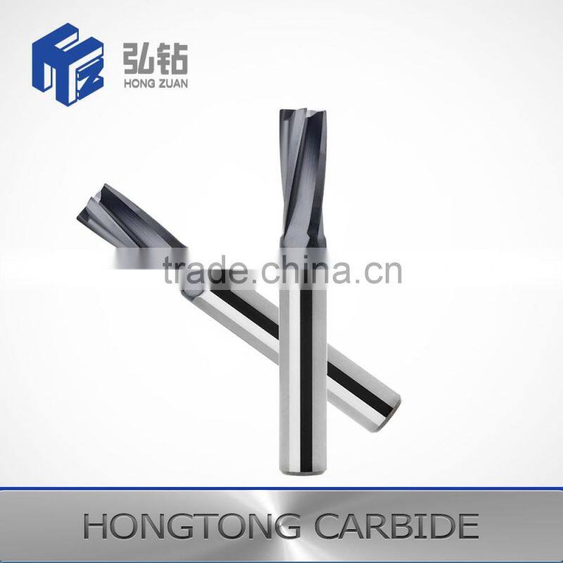Cemented carbide single end mills for depths-of-cut