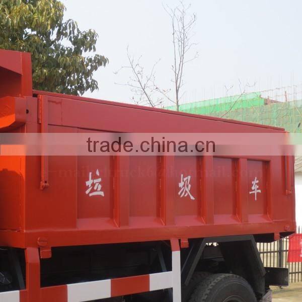 130hp Dongfeng New design 4*2 Sealed Dump Refuse Truck 6 m3