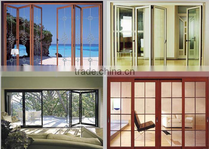 Heat resistance aluminium sliding partition folding door