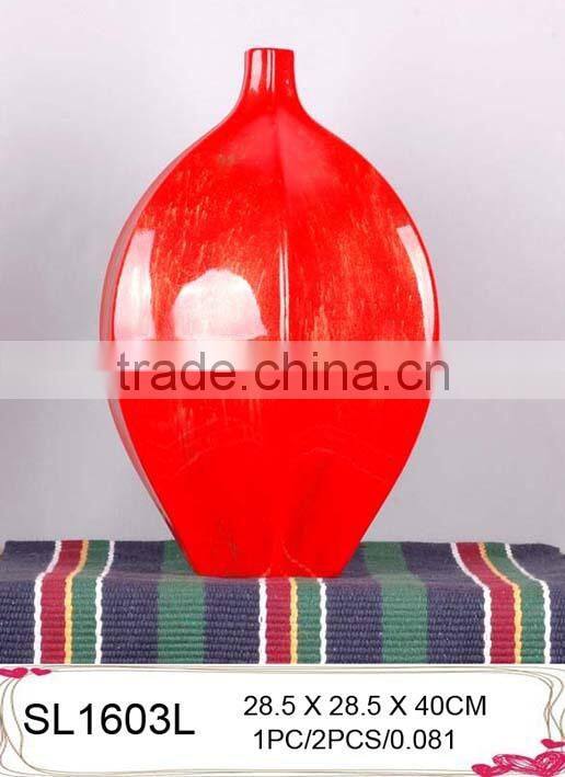 Fiberglass decorative vase ,Cheap resin vase