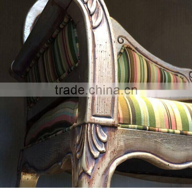 BISINI Unique Design Sofa Chair, Solid Wood with Fabric Leisure Chair with Telephone Table (BF01-X1180)