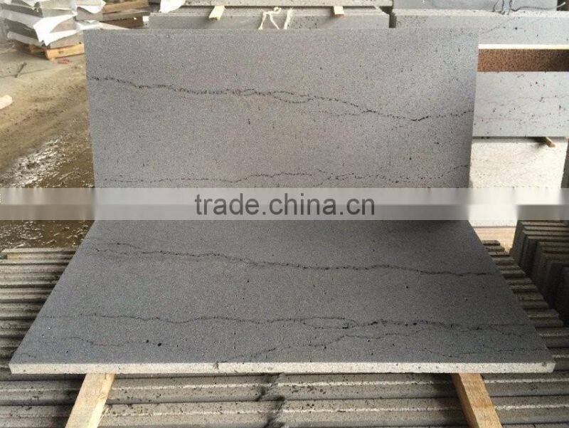 hainan basalt with lines and holes