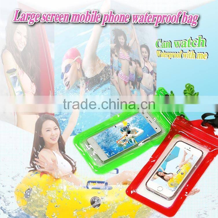 Newest small PVC Waterproof zip lock phone Bag