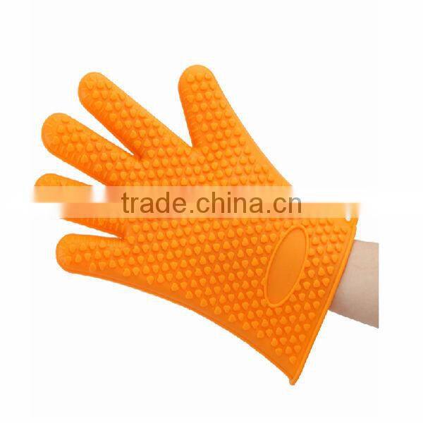 Eco-friendly Five Fingers Bakeware Backing Oven Silicone Gloves