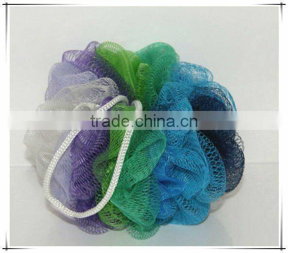 Colorful Netting PE Mesh Bath Sponge Flower Balls