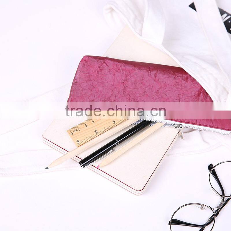 latest design dupont tear resistant tyvek material pencil case reusable custom tyvek bag