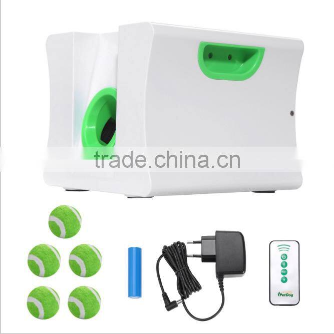 Pet Training Toys Automatic Tennis Ball Thrower, Remote Control Distance Adjustable Dog Tennis Ball Launcher, Dog Training Toy