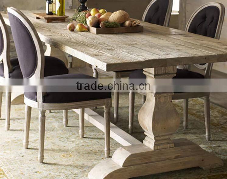 2016 Hot saele American retro modern fashion rectangular wooden dining table and chairs