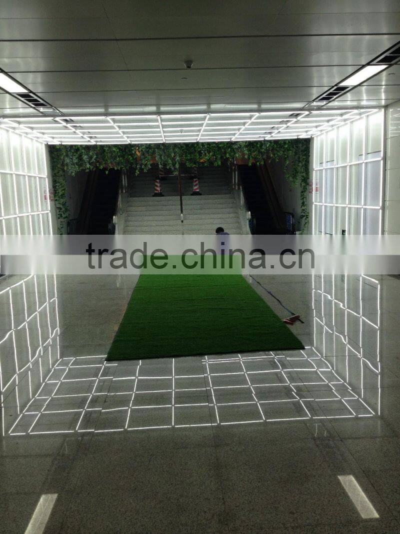 Decorative artificial grass floor mats
