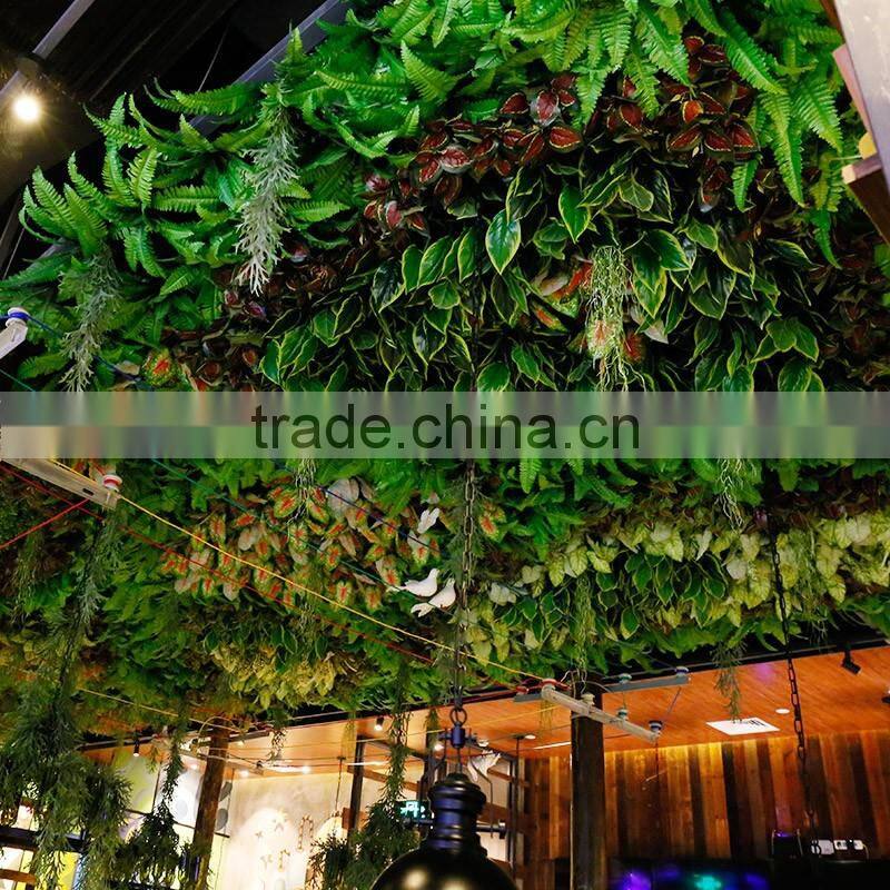 Fashion decorative ceiling tiles with artificial plants