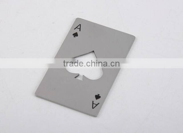 Zinc alloy stainless steel cast iron logo print card bottle opener
