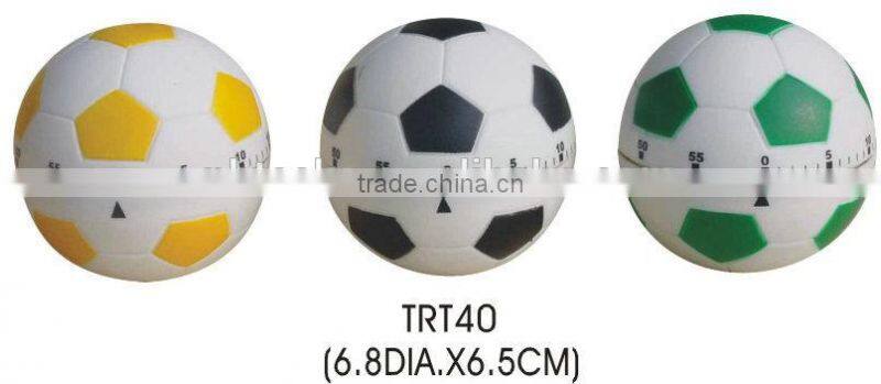 Plastic soccer ball shape kitchen sound timer/mechanical timer
