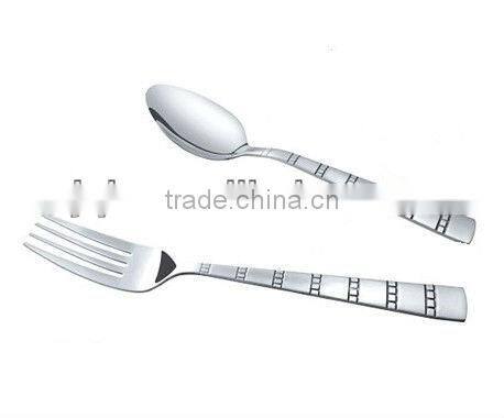 4pcs stainless steel cutlery set spoon/fork and knife set