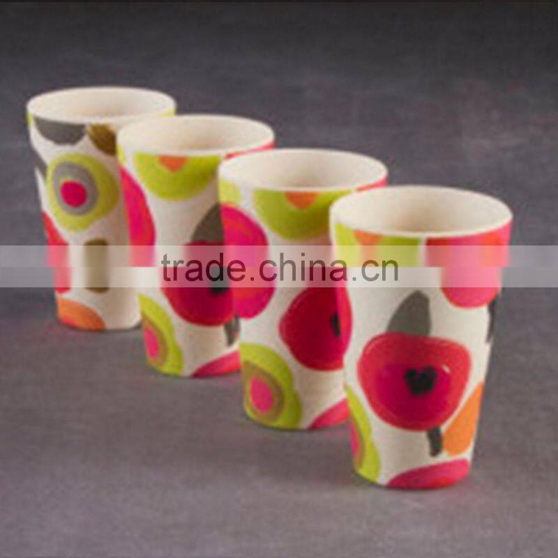 Colorful Decal design Burst sells Bamboo Fiber Dinnerware Sets
