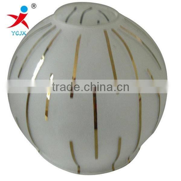 Production and sales of sand white glass lamp shade/chrome plating line play sand table lamp glass lamp shade