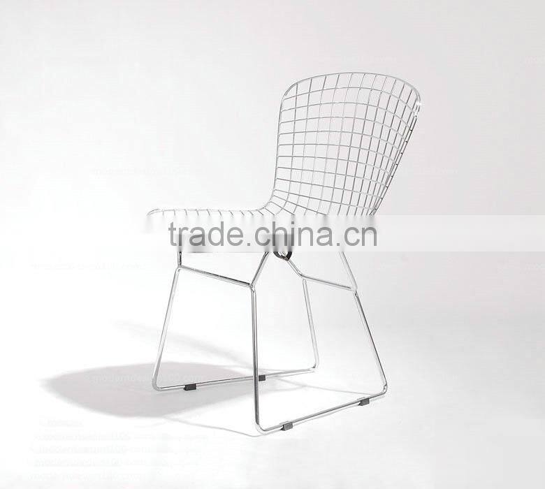 Fashionable style newest dining chair fabric cover with metal chair frames