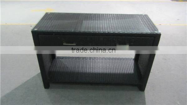 Modern rattan home furniture rattan bar storage cabinet