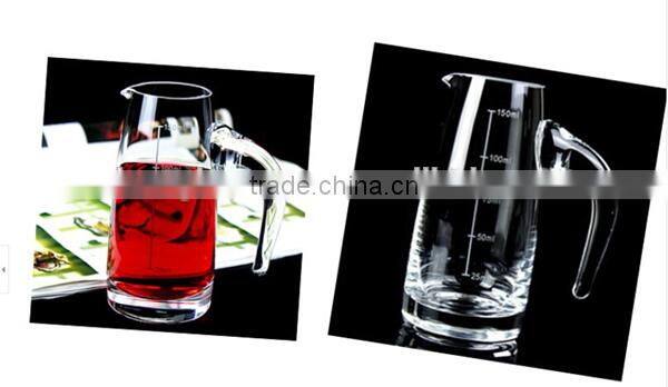 vertical stripes cold water glass drinking glass with handle