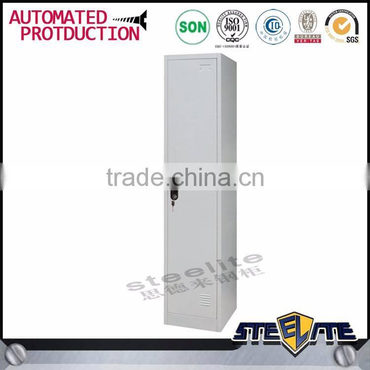 Single door metal locker wardrobe steel locker cabinet