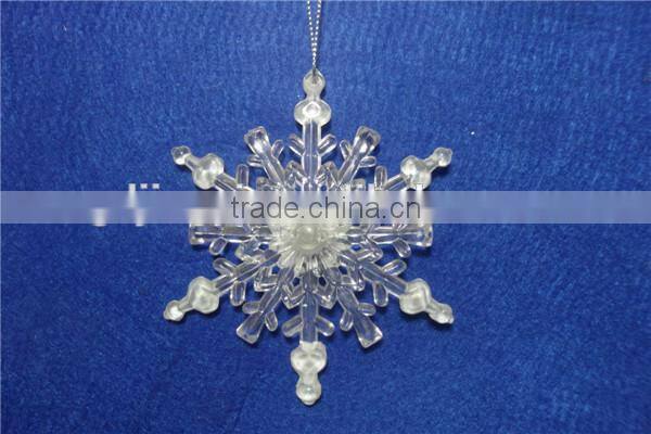 clear acrylic snowflake hanging ornament supplier for 2015