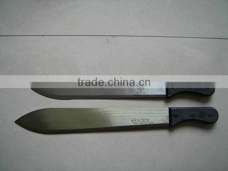 machete with plastic handle