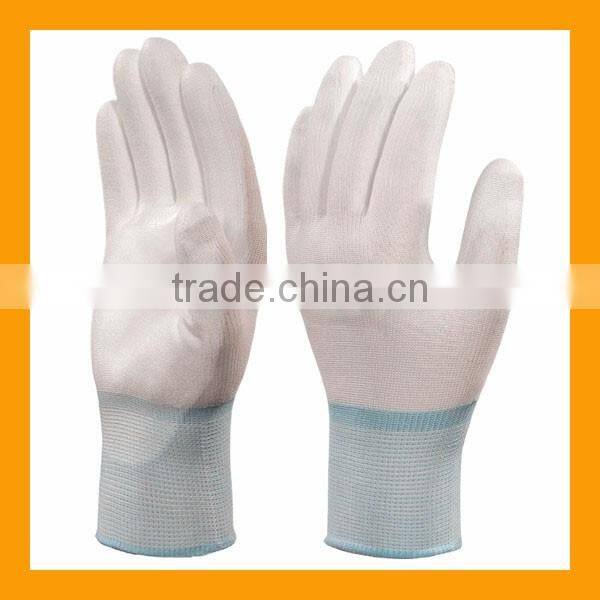 Cheapest PU Palm Fit Gloves Multi-colors Softtextile PU Glove Industrial Work Safety PU Coated Gloves
