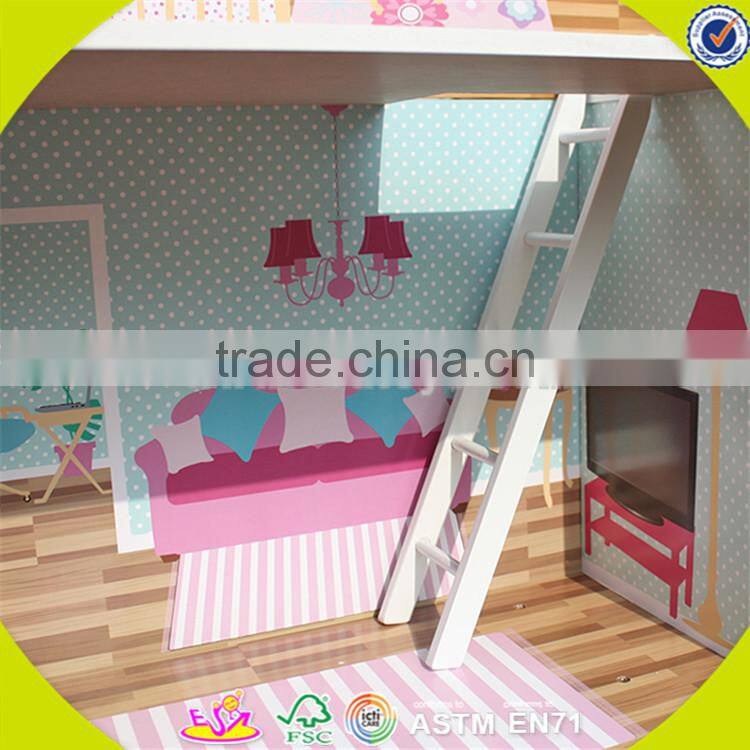 wholesale kids wooden dollhouse miniatures fashion baby wooden dollhouse miniatures hot wooden dollhouse miniatures W06A044