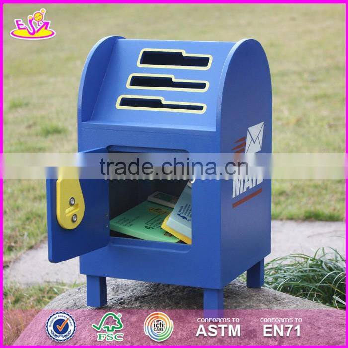 Best design educational toys wooden mail box toy for kids W10D122-S