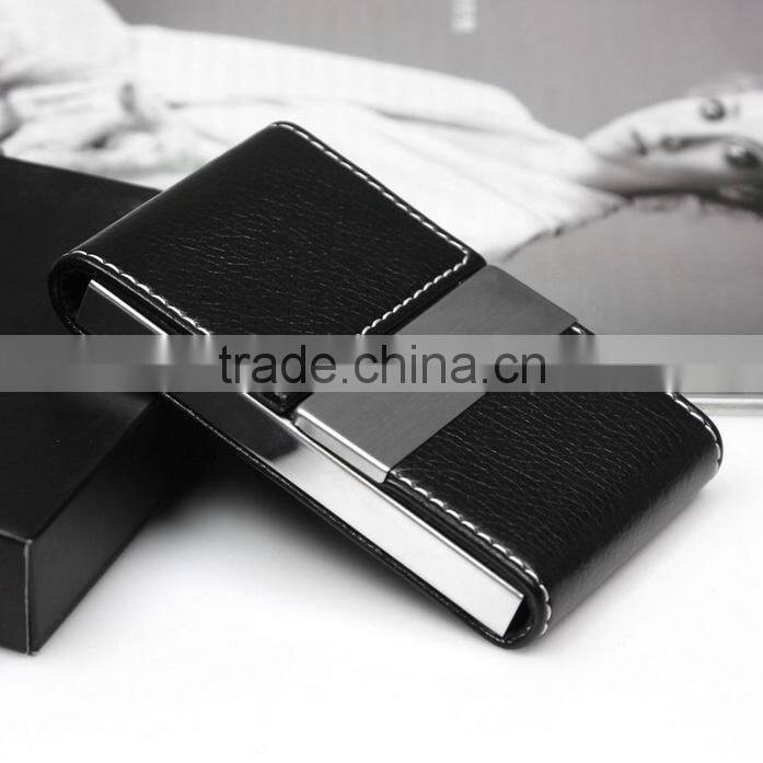 pu copy leather high-capacity business card holder