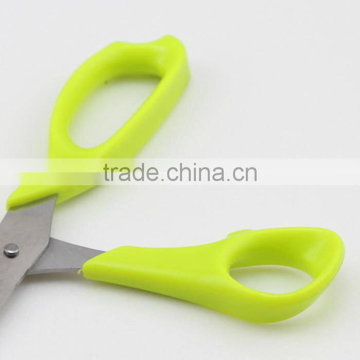 Plastic Handle Stainless Steel Household Scissors with Two Colors