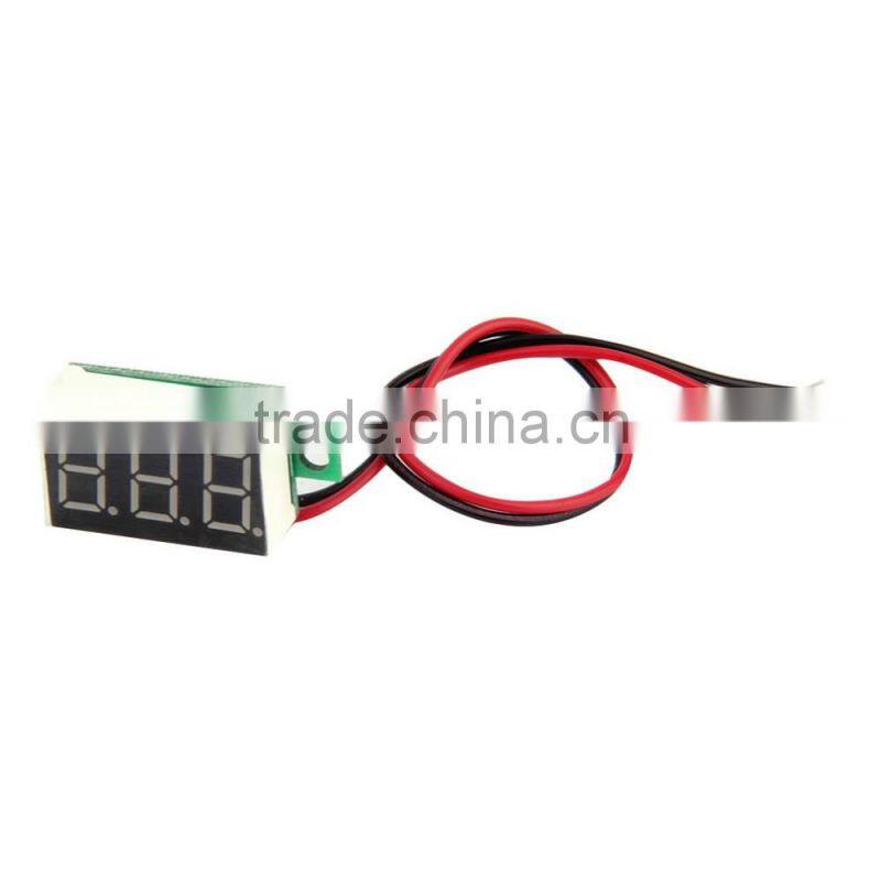 1pcs Mini digital dc voltmeter Red LED Panel Voltage Meter 3-Digital Adjustment Voltmeter digital ammeter and voltmeter