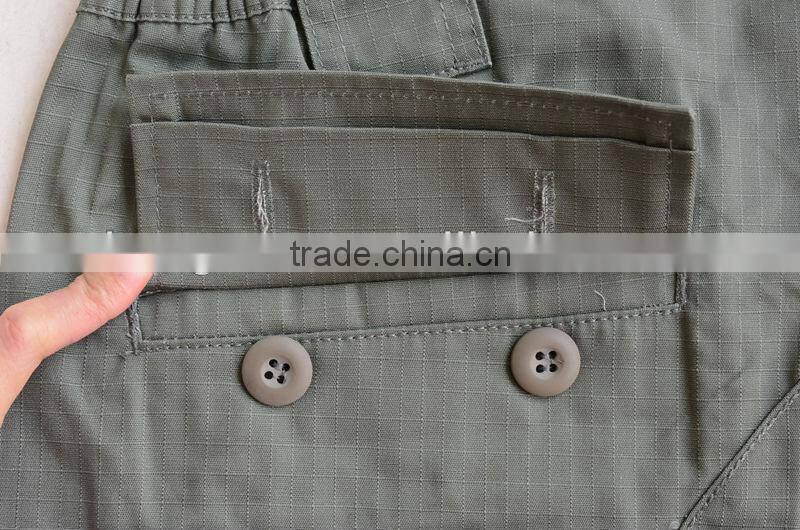 Men's summer navy blue leisure short cargo pants