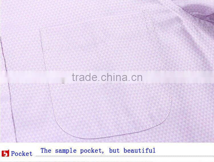 Mens short sleeve solid color jacquard weave dress shirts