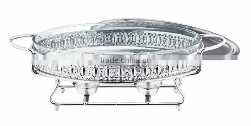 3Liter Small gold & silver chafing dish luxury chafing dish oval chafing dish