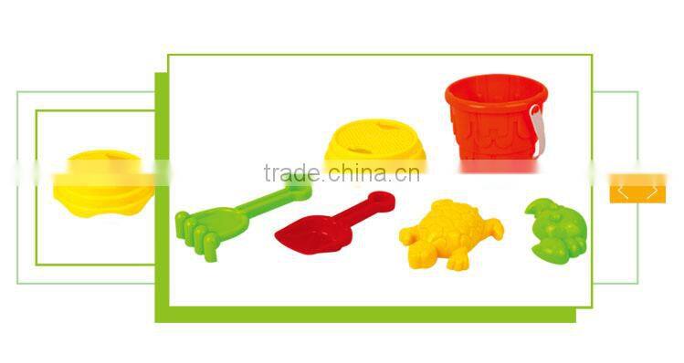 Best sale summer sand beach set rectangular plastic bucket with lid