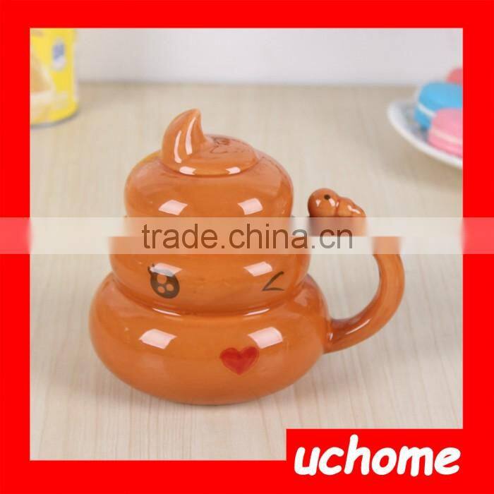 UCHOME Funny Shaped Decorative Ceramic Coffee Tea Mug