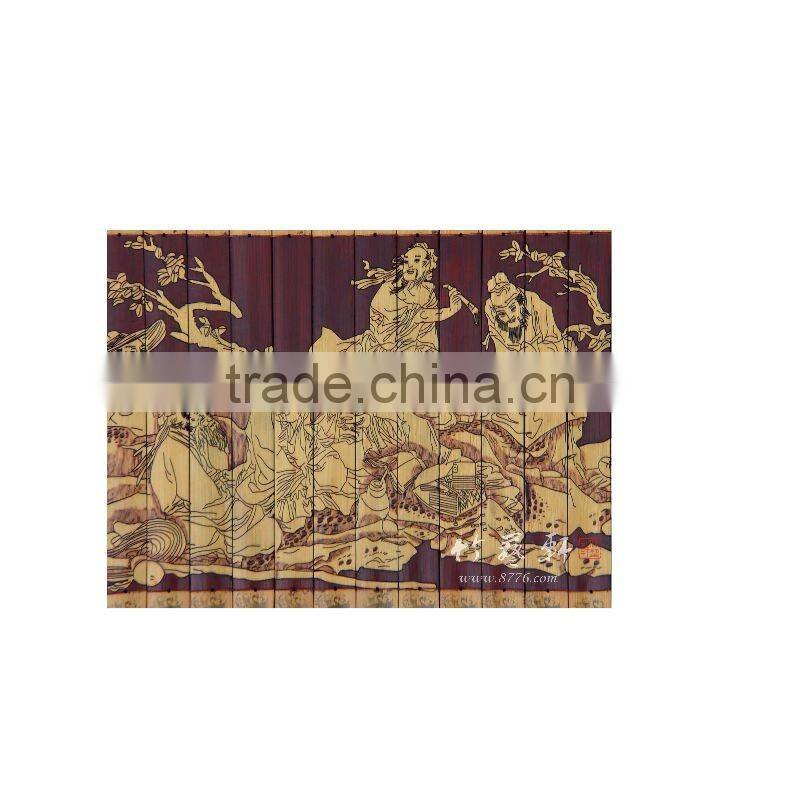 bamboo painting handicraft
