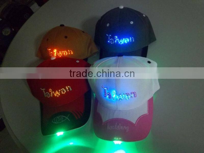 2013 trendy designed led caps /led caps and hats