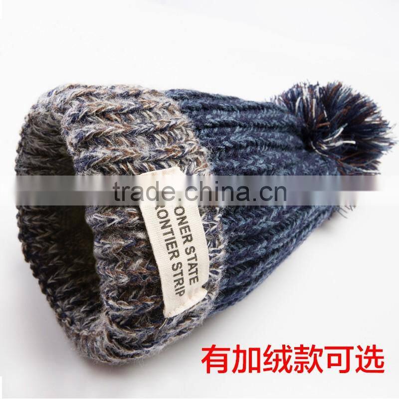 Wool hat children winter tide South Korea Korean new cashmere earmuffs plus parent-child knit hat female winter young lovers