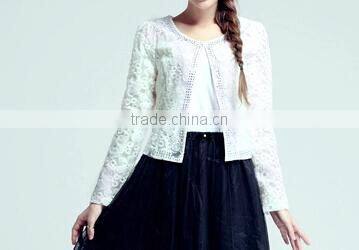 latest ladies quality coat white sheer wholesale factory organza coat
