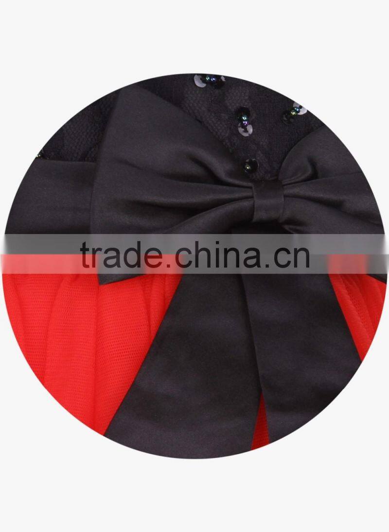 Kids Childern Party Frocks Designs Dress With Embellishments Gril Dresses Wholesale Children's Boutique Clothing HSD5619