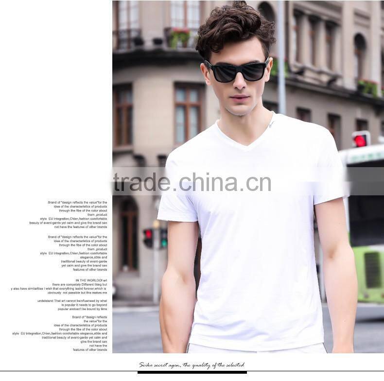 refined cotton oem service supply type advertising plain white t shirt wholesale