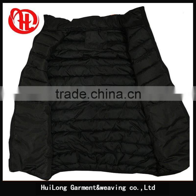 Outdoor jacket winter black sleeveless jacket men vest in stock