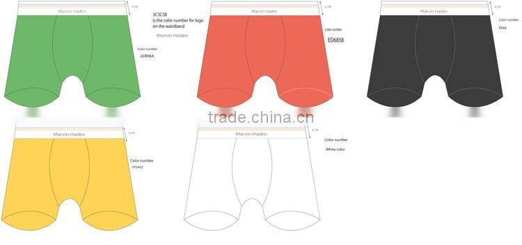 Custom Elastic Waistband Underwear Manufacture Embroidered Mens Underwear Boxers Print
